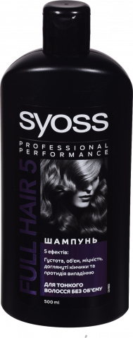 Шампунь Syoss 440500 мл Full Hair 5 дтонкого волосся без об`єму