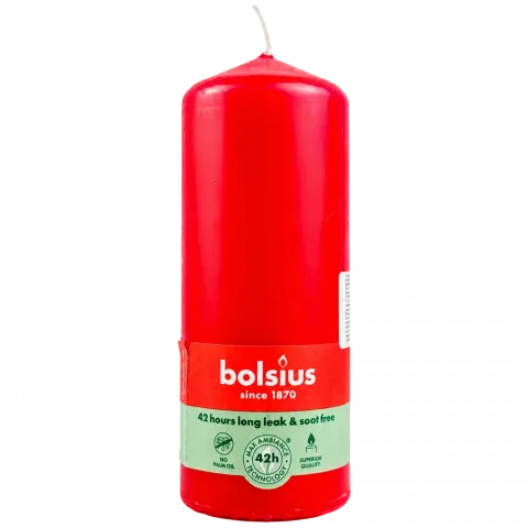 Свіча Bolsius 150/58 червона 42 год. арт. 103614606941