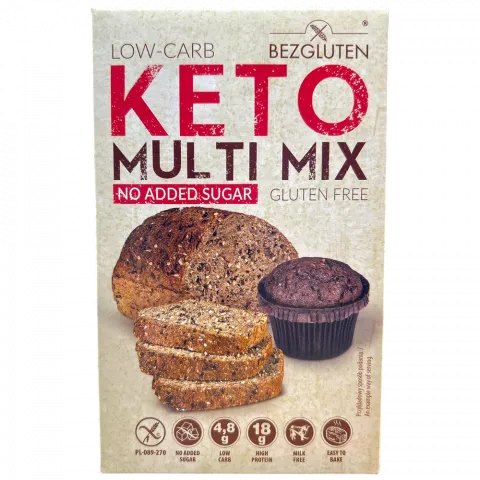 Борошно Bezgluten 250 г Кето мультимікс б/глютену (Польща)