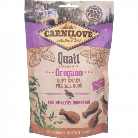Ласощі д/собак Carnilove 200 г перепілка та орегано