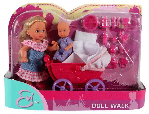 Іграшка Лялька Єва з малюком у колясці 5736241