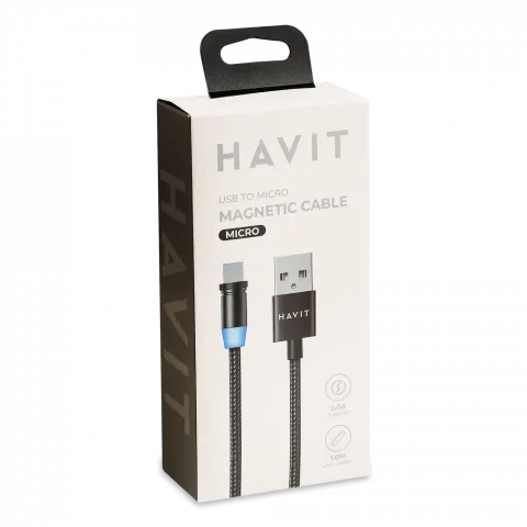Кабель магнітний Havit Micro USB HV-H6162 Magnetic