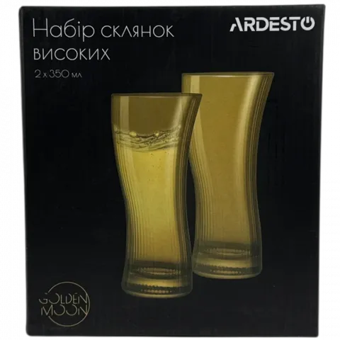 Набір склянок Ardesto Golden Moon 350мл 2шт. AR2635GB