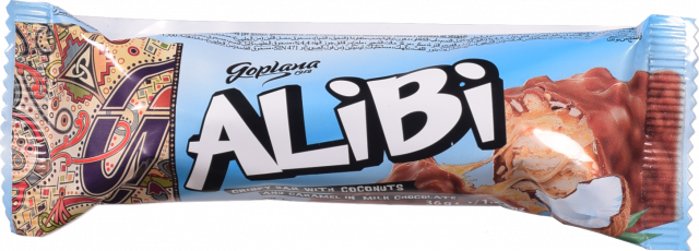 Батончик Colian 36 г Alibi зі смаком кокосу