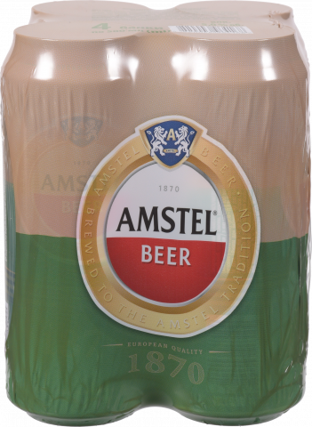 Пиво Амстел 4х0,5 л з/б
