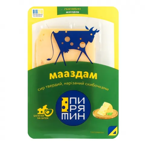 Сир Пирятин 50 130 г Мааздам
