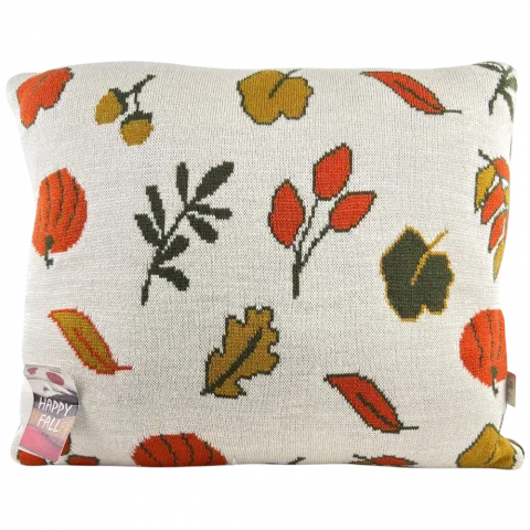 Подушка в`язана Прованс Happy Fall без китиць 40х40см