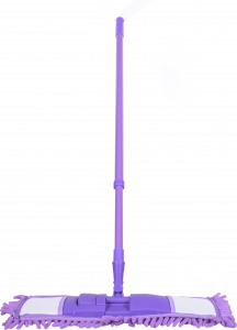 Швабра Yonic мікрофібра-локшина 40х10, ручка мет./фарбов. 120 см телескоп, фіолет. 3702-3 И240