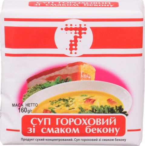 Суп 7` 160 г Гороховий зі смаком бекону`