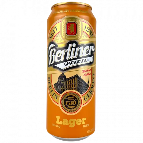 Пиво Berliner Geschichte 0,5л з/б Lager (st) св 6,7И810
