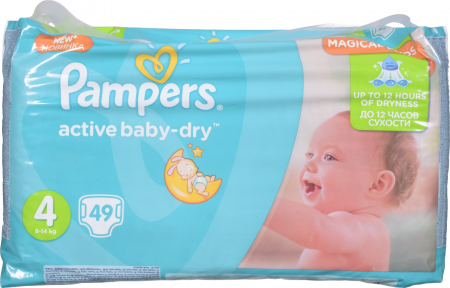 Підг. Pampers Active Baby Econom 49 шт. Maxi (7-14/9-14 кг)