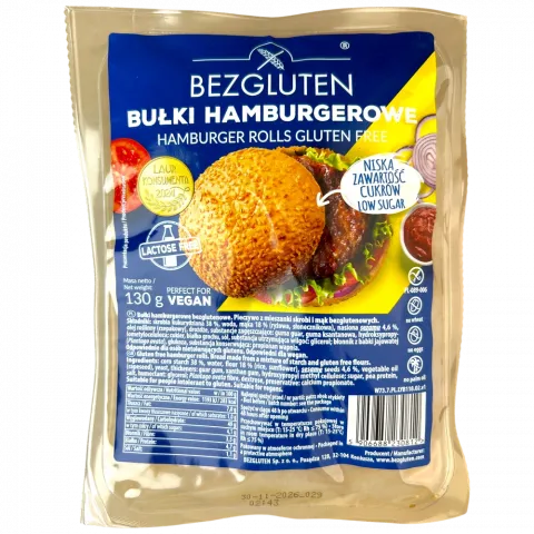 Булочки Bezgluten 130г д/гамбургера б/глютену И812(Польща)