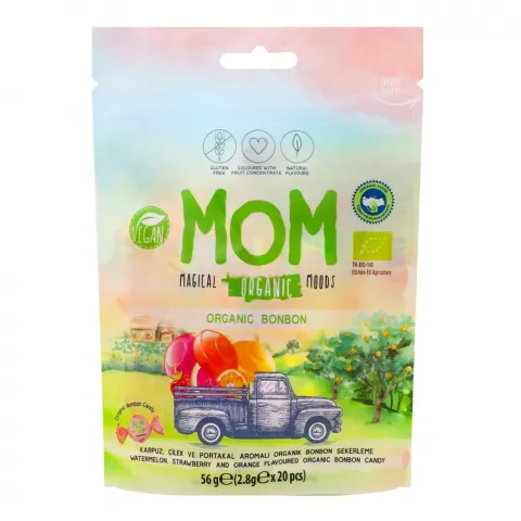 Льодяники МОМ 56 г органічні BONBON И563 (Туреччина)