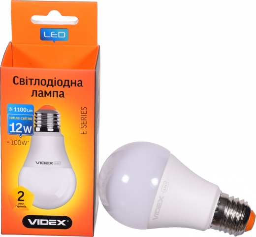 Лампа LED Videx E звичайна жовта 12 Вт Е27