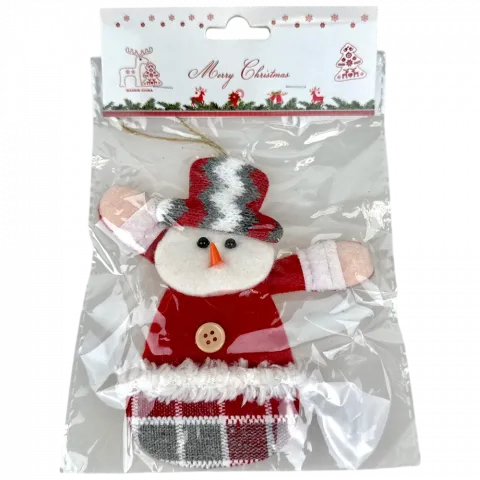 Прикраса ялинкова текстильна в асорт. 1315 см арт. SY5-0424A.B.C 9245 И785