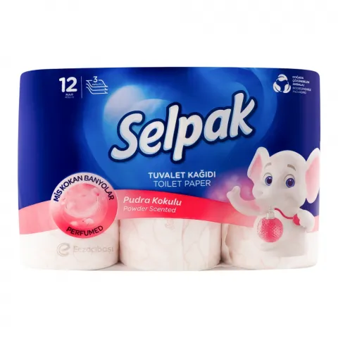 Туал. папір Selpak 12 шт. Perfumed кольор. з ароматом Пудра