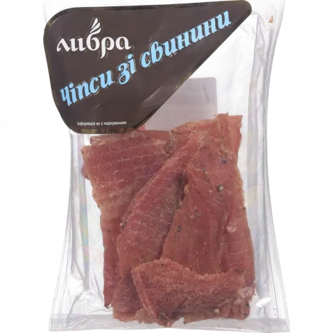 Чипси Лібра із м`яса свинини в/ґ ваг.