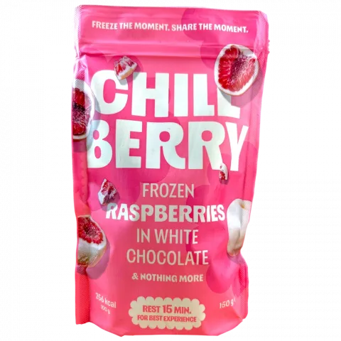 Малина CHILL BERRY 150г в білому шоколаді И510 (Польща)