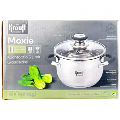 Каструля Krauff 6,5 л зі скл кришкою 24 см 26238081