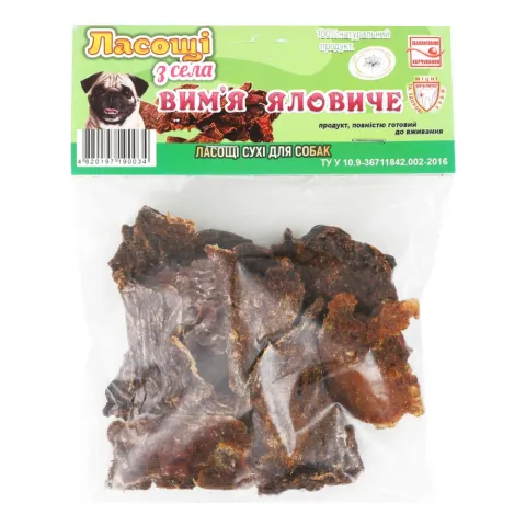 Ласощі Едельвейс д/собак та котів 100 г Вим`я яловиче