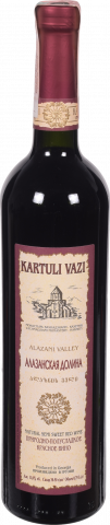 Вино Картулі Вазі Алазанська долина 0,75 л нсол. червон.