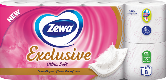 Туалетний папір Zewa 8 шт. Exclusive Ultra soft