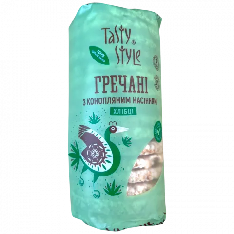 Хлібці Tasty Style 110/100 г гречані з насінням конопель