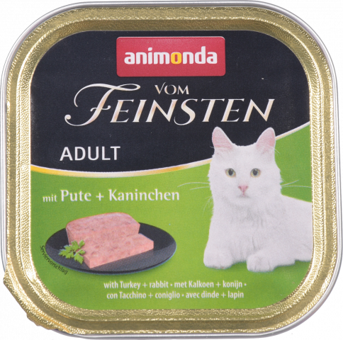Корм д/котів Animonda 100 г Vom Feinsten з індичкою та кроликом