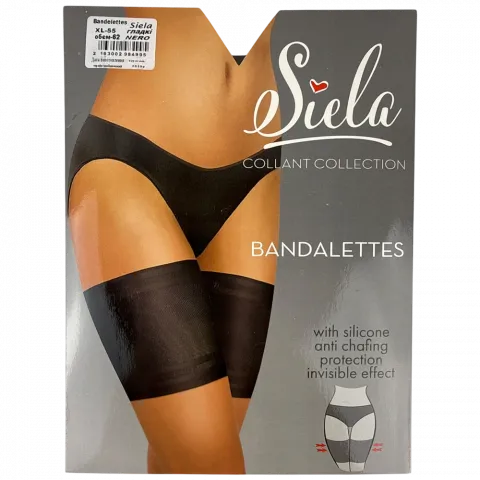 Бандалетки жін. гладкі Siela nero XL