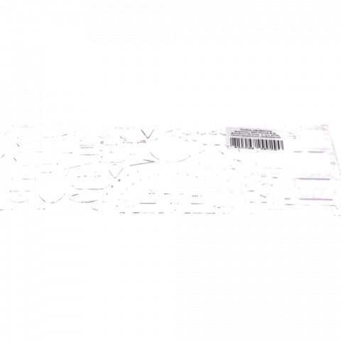 Лінійка офіцерська 20 см проз. пластик в ас.