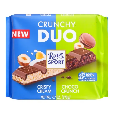 Шоколад Ritter Sport 218 г Crunchy Duo (Німеччина)