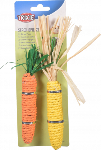 Іграшка д/гризунів Trixie 15 см Морква+кукурудза сизаль