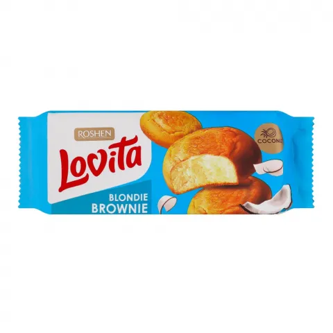 Печ Рошен 152 г Lovita Blondie Brownie з кокосом