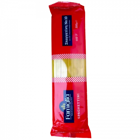Макарони Famiglia 500 г Спагетіні 10 (Греція) И012