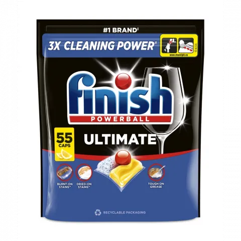 Капсули Finish д/ ПММ Ultimate All in 1 55/50 шт. Лимон