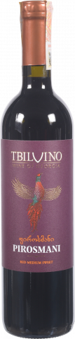 Вино Тбілвіно Піросмані 0,75 л н/сол. червон.