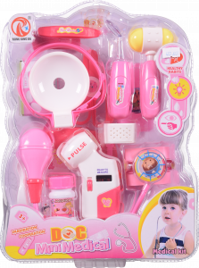 Іграшковий набір Лікаря RX-609B планш. рожевий
