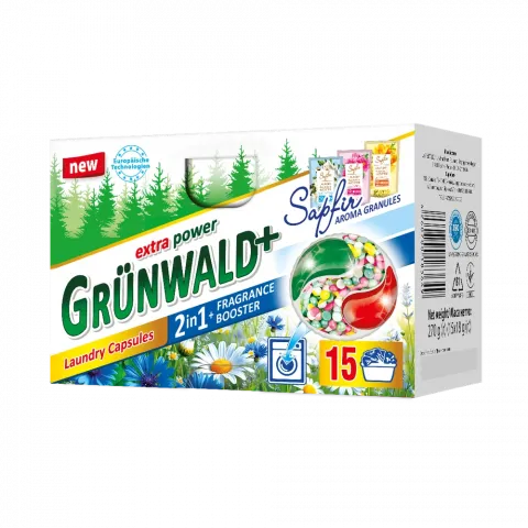Капсули д/прання Grunwald Універ.2в1 з кондиціонер.15 шт.