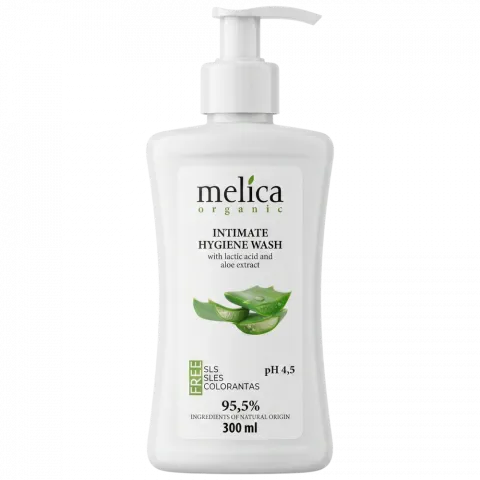 Засіб д/інтим. гігієни Melica 300 мл Organic з молочною кислотою і екстрактом алое