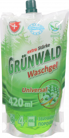 Гель д/прання Grunwald 420 мл д/пак. д/кольорових та білої білизни