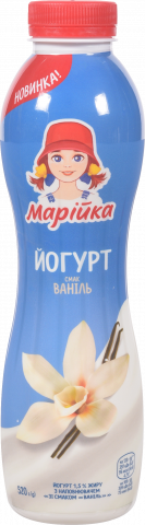 Йогурт Марійка 1,5 520 г пл. Ваніль