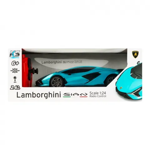 Іграшка Автомобіль KS Drive Lamborghini Sian синій 124GLSB