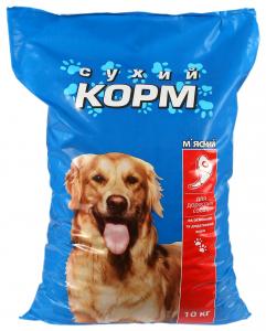 Корм д/собак 10 кг М`ясний