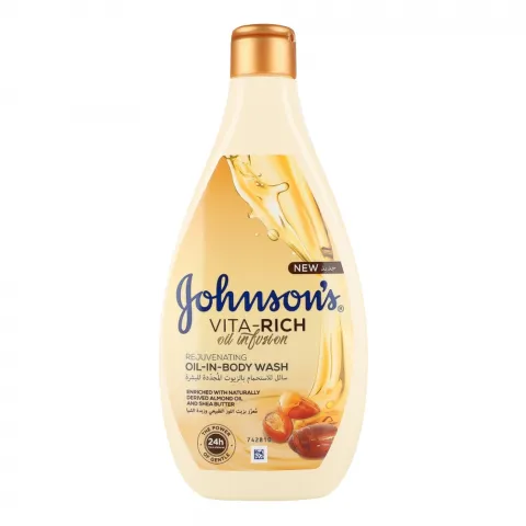 Гель д/душу Johnson`s Body Care Vita-Rich 400 мл Живильний з оліями мигдалю і ши