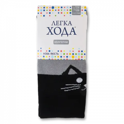 Колготки дит. Легка Хода 8203 112-120 60 19 срібло-чорний