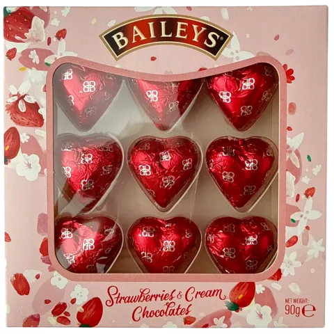 Цукерки-серця Baileys 90г Полуниця/Вершки И280 (Ірландія)