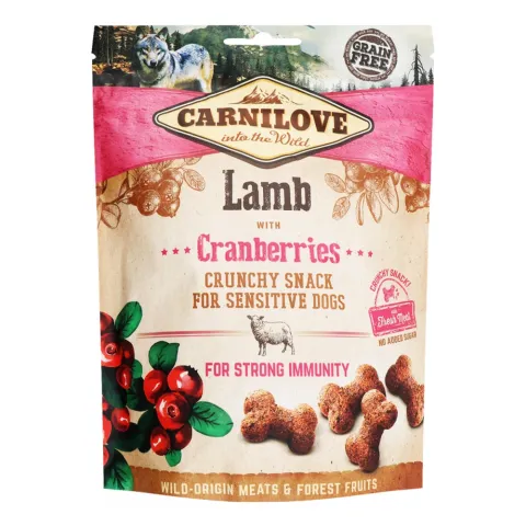 Ласощі д/собак Carnilove 200 г ягня та журавлина