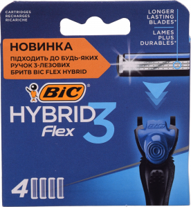 Картридж д/гоління BIC 4 шт. Flex 3 Hybrid
