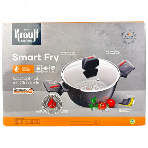 Каструля Krauff алюм. зі скл кришкою 4,3 л 2545160