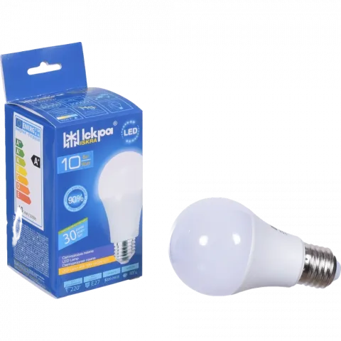 Лампа LED Іскра звичайна біла 10 Вт E27